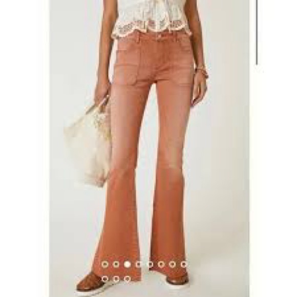 Anthropologie Denim - Anthropologie Pilcro The Icon Flare Jeans in Rust Women’s Size 27 Pants